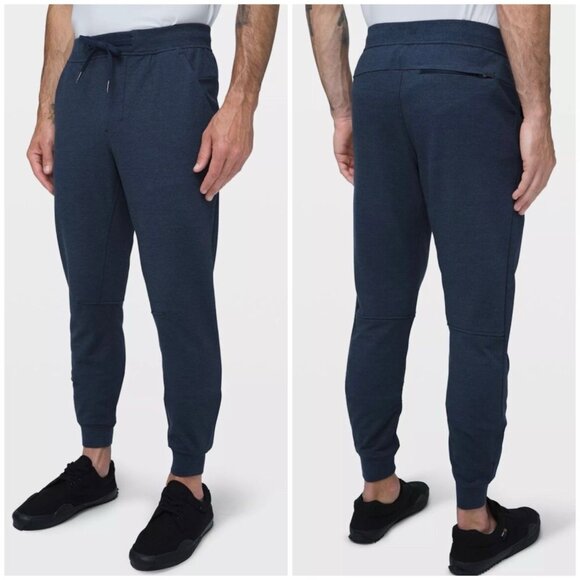 Lululemon Men’s City Sweat Jogger Small Heathered True Navy Blue - Picture 1 of 9